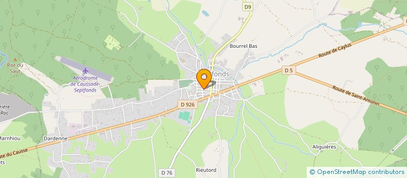 localisation de l'entreprise ASSOCIATION MARCEL MIQUEL  SEPTFONDS