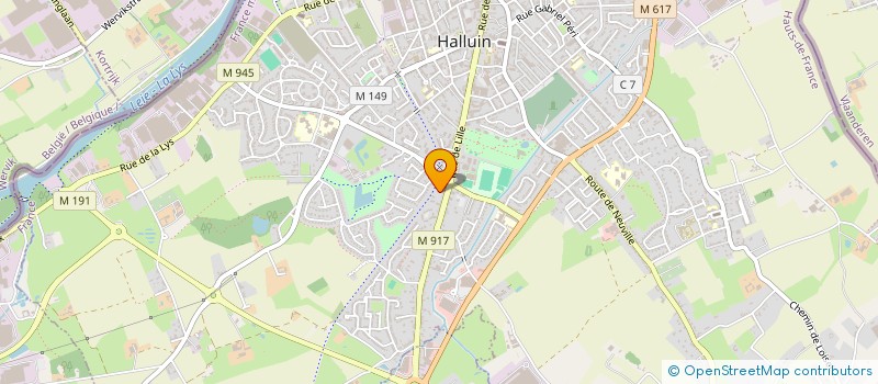 localisation de l'entreprise ASSOCIATION MARCHANDS DE REVES  HALLUIN