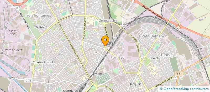 localisation de l'entreprise ASSOCIATION MARCHE AUX PUCES  REIMS