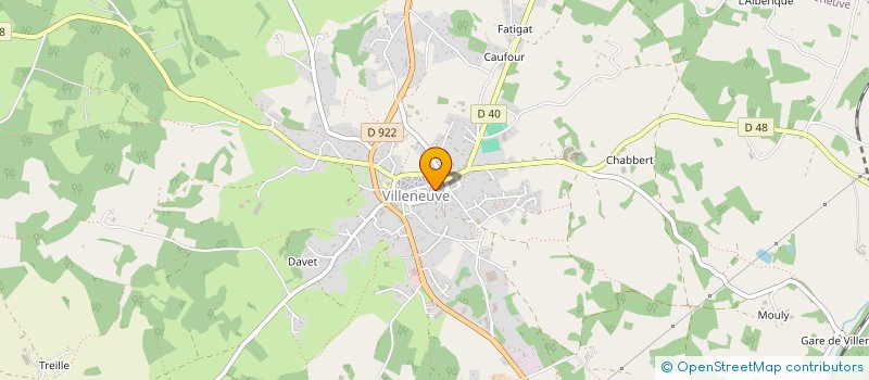 localisation de l'entreprise ASSOCIATION MARCHE BOVIN DE VILLENEUVE D'AVEYRON  VILLENEUVE