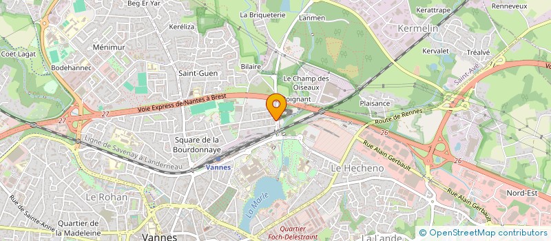 localisation de l'entreprise ASSOCIATION MARCHE TA PAROLE à VANNES