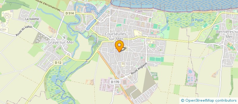 localisation de l'entreprise ASSOCIATION MAREE HAUTE  COURSEULLES-SUR-MER