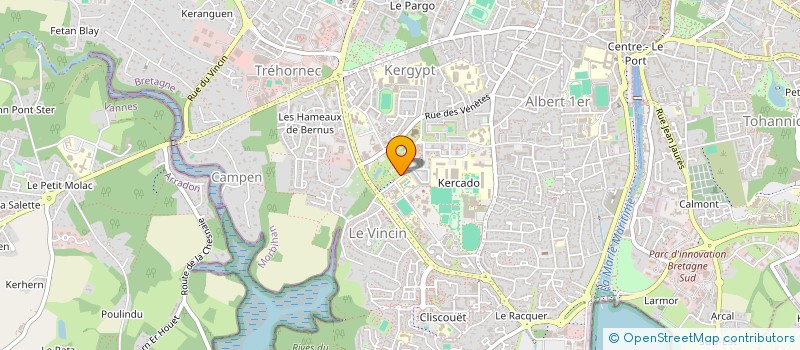 localisation de l'entreprise ASSOCIATION MARGOUILLAT 56 à VANNES