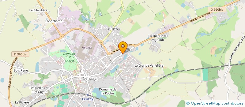 localisation de l'entreprise ASSOCIATION MARIALE DU BOCAGE  CERIZAY