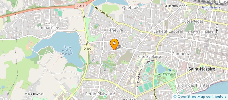 localisation de l'entreprise ASSOCIATION MARIE MOREAU à SAINT-NAZAIRE
