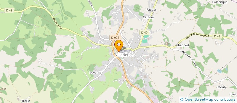 localisation de l'entreprise ASSOCIATION MARIE VERNIERES à VILLENEUVE