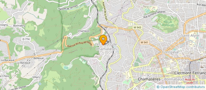 localisation de l'entreprise ASSOCIATION MARINS D'AUVERGNE à CHAMALIERES