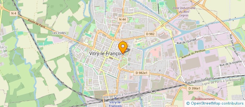 localisation de l'entreprise ASSOCIATION MARNE ALZHEIMER - PAYS VITRYAT AMA-PAYS VITRYAT à VITRY-LE-FRANCOIS