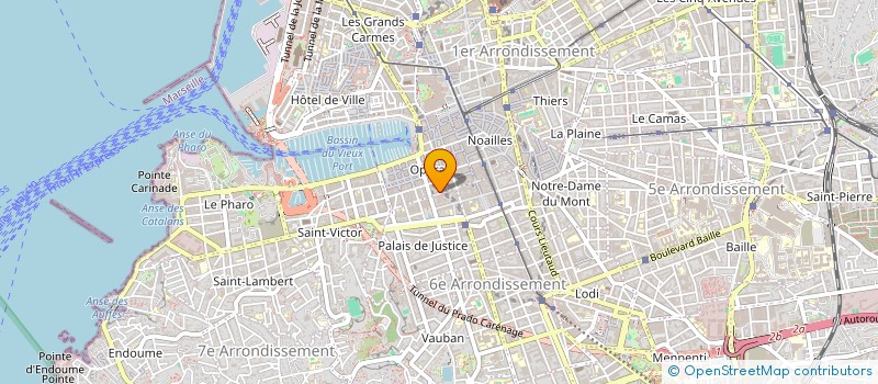 localisation de l'entreprise ASSOCIATION MARS POUR LA SOLIDARITE  MARSEILLE