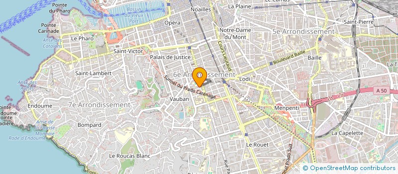 localisation de l'entreprise ASSOCIATION MARSEILLAISE DE SANTE POUR TOUS à MARSEILLE