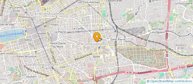 localisation de l'entreprise ASSOCIATION MARSEILLAISE DES CIVILISATIONS POUR LE DT à MARSEILLE