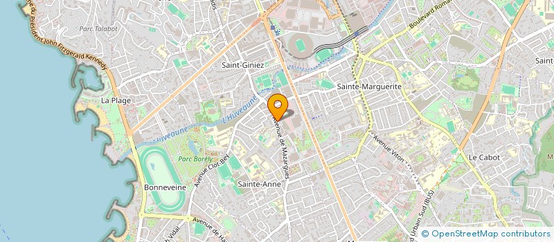 localisation de l'entreprise ASSOCIATION MARSEILLE SQUASH à MARSEILLE