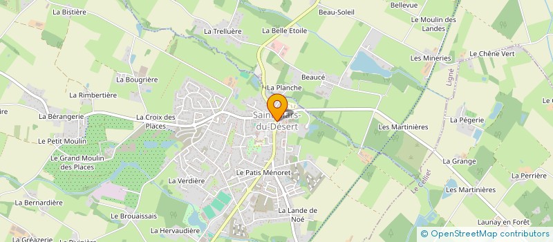 localisation de l'entreprise ASSOCIATION MARSIENNE POUR DON DU SANG BENEVOLE à SAINT-MARS-DU-DESERT