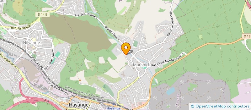 localisation de l'entreprise ASSOCIATION MARSPICH QUALITE DE VIE à HAYANGE
