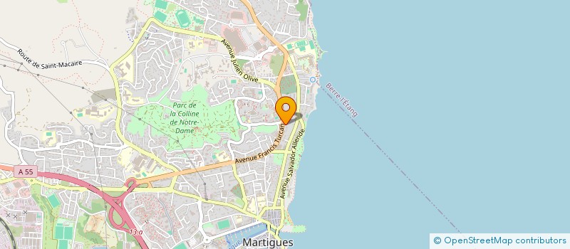 localisation de l'entreprise ASSOCIATION MARTEGALE DE MUSIQUE MOUVEMENTEE  MARTIGUES