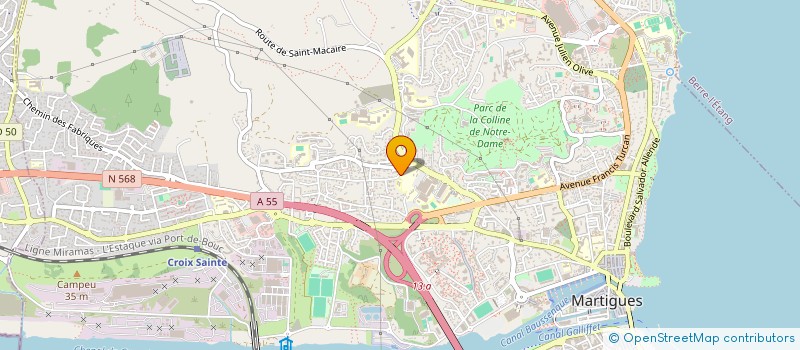 localisation de l'entreprise ASSOCIATION MARTEGUALE ETUDIANTS SOINS INFIRMIERS à MARTIGUES
