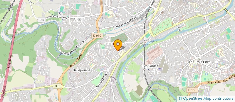 localisation de l'entreprise ASSOCIATION MARTIN AURELL à POITIERS