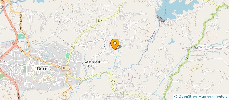 localisation de l'entreprise ASSOCIATION MARTINIQUAISE D'INFORMATION ET DE SOUTIEN DES AIDANTS ET PROTECTEURS FAMILIAUX ET PROFESSIONNELS  DUCOS