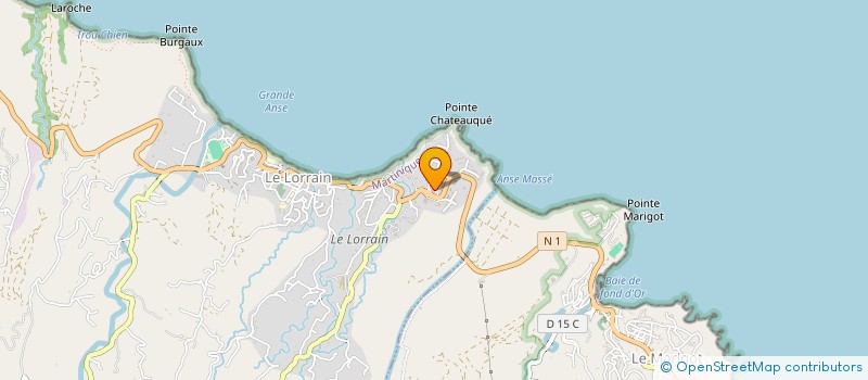 localisation de l'entreprise ASSOCIATION MARTINIQUAISE D'INSERTION ET DE RETOUR A L'EMPLOI  LE LORRAIN