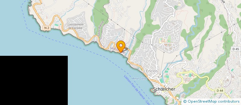 localisation de l'entreprise ASSOCIATION MARTINIQUAISE DE YOGA  SCHOELCHER