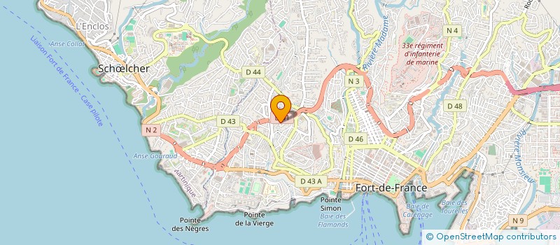 localisation de l'entreprise ASSOCIATION MARTINIQUAISE POUR LA PRISE EN CHARGE DES DEFICIENTS AUDITIFS à FORT-DE-FRANCE