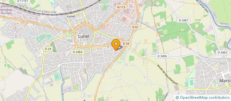 localisation de l'entreprise ASSOCIATION MASC' à LUNEL