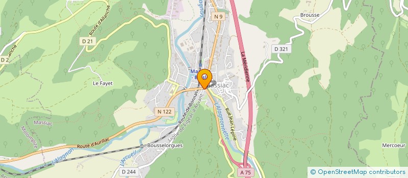 localisation de l'entreprise ASSOCIATION MASSIAC, ALAGNON, TRAIL à MASSIAC