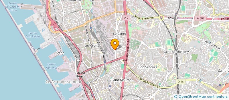 localisation de l'entreprise ASSOCIATION MASSILIA NEDA  MARSEILLE