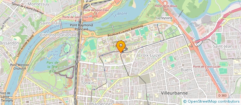 localisation de l'entreprise ASSOCIATION MASTER ANALYSE ET CONTROLE (AMAC)  VILLEURBANNE