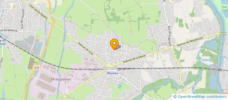 localisation de l'entreprise ASSOCIATION MASTERRES à BONSON