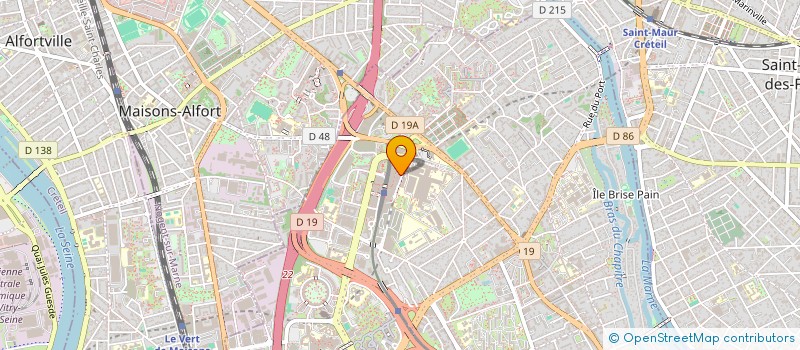 localisation de l'entreprise ASSOCIATION MATIERE A DANSER  CRETEIL