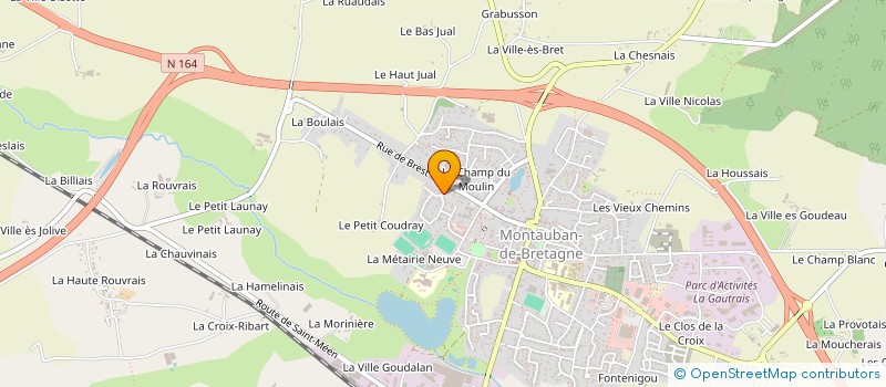 localisation de l'entreprise ASSOCIATION MAWA à MONTAUBAN-DE-BRETAGNE