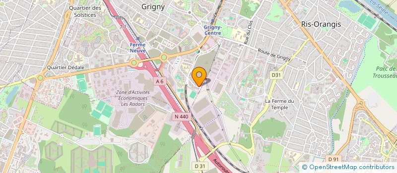 localisation de l'entreprise ASSOCIATION MAWANA à GRIGNY