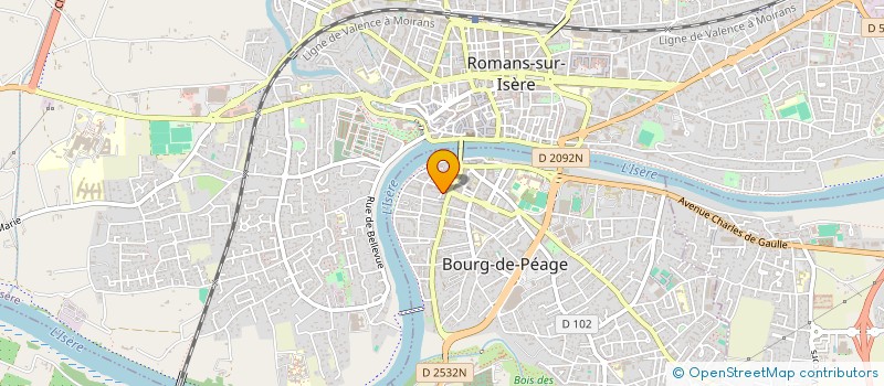 localisation de l'entreprise ASSOCIATION MAXI MUSIC  BOURG-DE-PEAGE