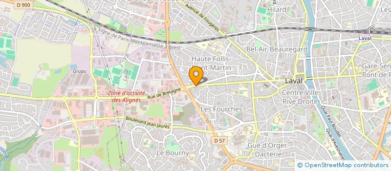 localisation de l'entreprise ASSOCIATION MAYENNAISE D'INFORMATION ET DE CULTURE OUVRIERE à LAVAL