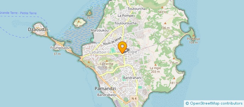 localisation de l'entreprise ASSOCIATION MAYOTTE PLAGES PROPRES à DZAOUDZI