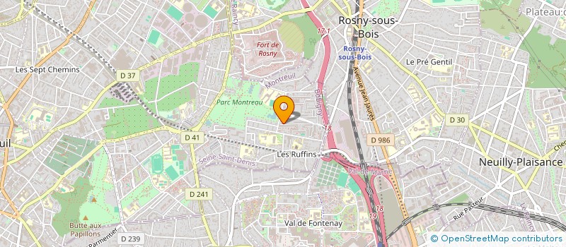 localisation de l'entreprise ASSOCIATION MBOSSE à MONTREUIL