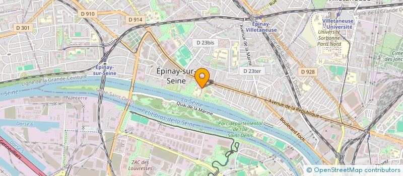localisation de l'entreprise ASSOCIATION MEDECINS NEURO-PSYCHIATRES à EPINAY-SUR-SEINE