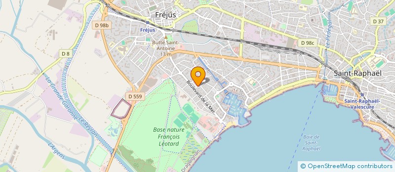 localisation de l'entreprise ASSOCIATION MEDIA FORMATION à FREJUS