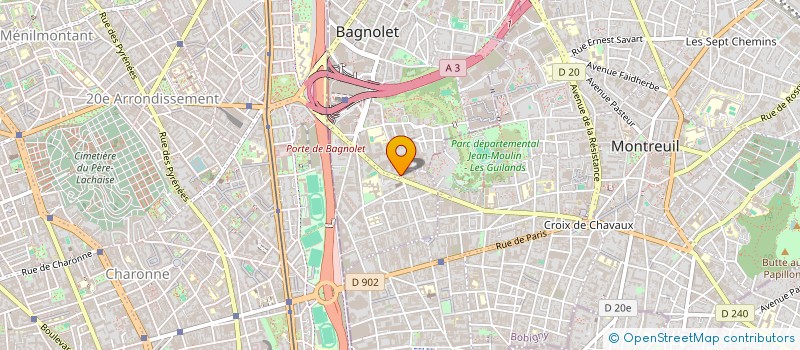 localisation de l'entreprise ASSOCIATION MEDIA PAYS à BAGNOLET