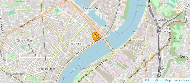 localisation de l'entreprise ASSOCIATION MEDIAGORA BORDEAUX  BORDEAUX