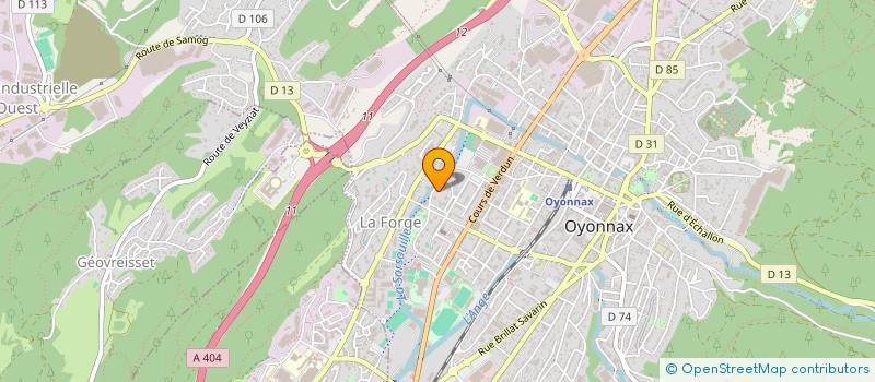 localisation de l'entreprise ASSOCIATION MEDIASPORT à OYONNAX