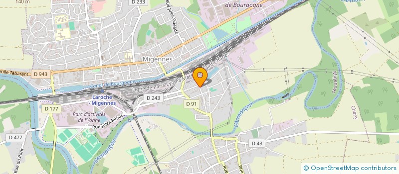 localisation de l'entreprise ASSOCIATION MEDIATION FAMILIALE 89 à MIGENNES