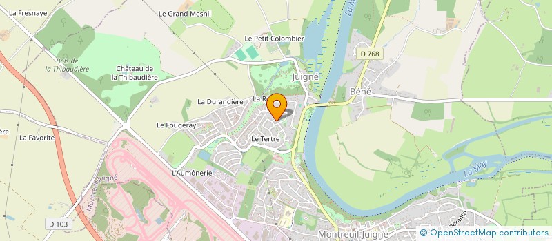 localisation de l'entreprise ASSOCIATION MEDIAWEB à MONTREUIL JUIGNE