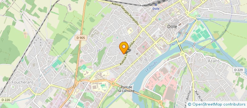 localisation de l'entreprise ASSOCIATION MEDICALE DOLOISE POUR LE BON USAGE DES ANTICOAGULANTS à DOLE