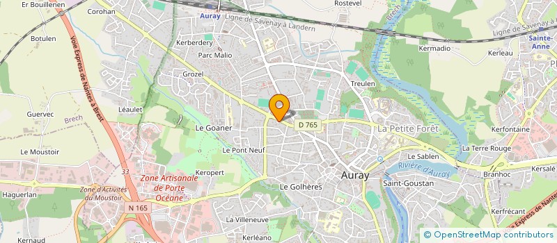 localisation de l'entreprise ASSOCIATION MEDICALE DU PAYS D'AURAY  AURAY