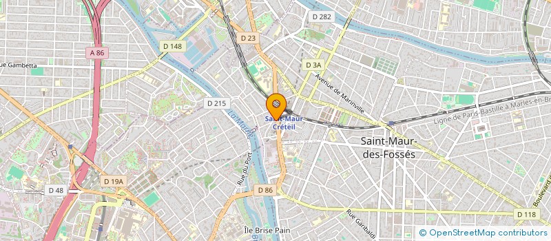 localisation de l'entreprise ASSOCIATION MEDICALE ET DENTAIRE DU PONT DE CRETEIL à SAINT-MAUR-DES-FOSSES