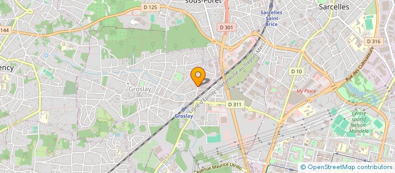 localisation de l'entreprise ASSOCIATION MEDICALE GROSLAY  GROSLAY