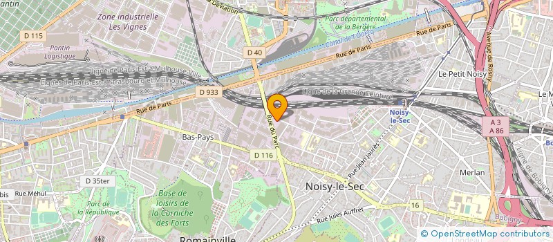 localisation de l'entreprise ASSOCIATION MEDICALE NOISEENNE à NOISY-LE-SEC