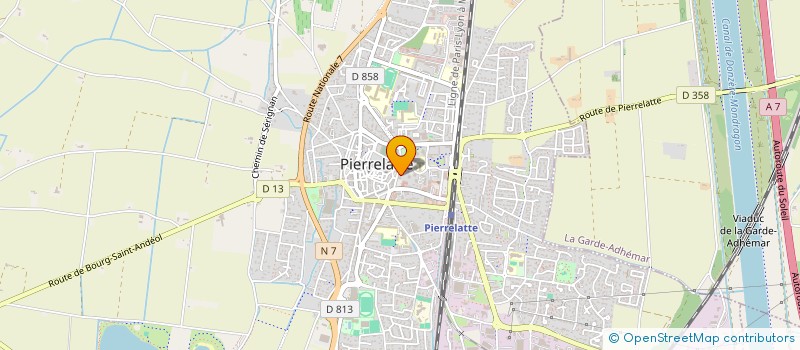 localisation de l'entreprise ASSOCIATION MEDICALE SUD ARD'DROM à PIERRELATTE
